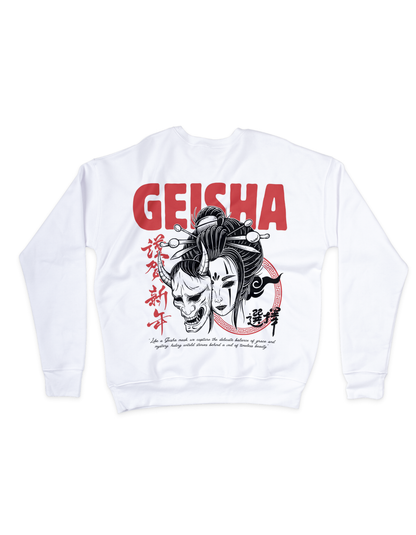 Geisha &amp; Hannya – Japanese Art Sweatshirt 🎭🔥